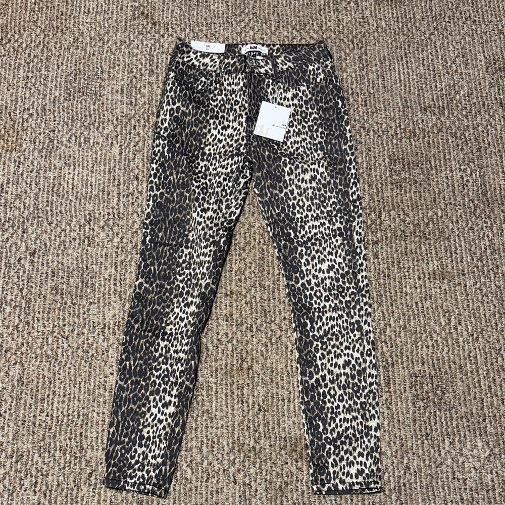 Chic Leopard Print Skinny Jeans